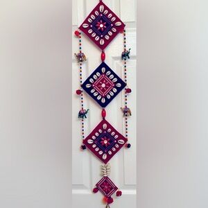 EarthenMetal Handcrafted Beads & Shells
Decorated vertical Boho hanging Decor
